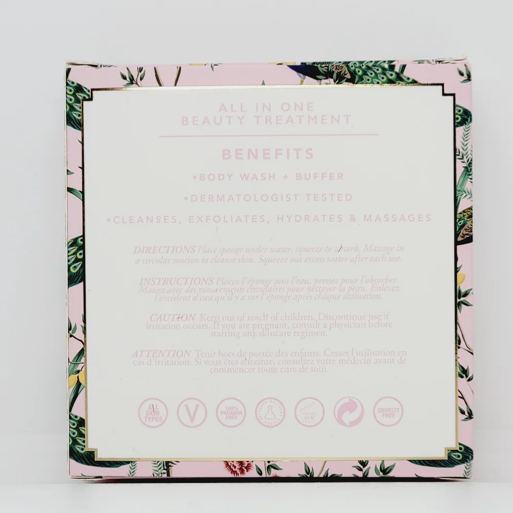 APPLE BLOSSOM | Body Wash Infused Buffer | Spongelle | Brand New in Box - Picture 2 of 9
